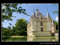 French castle on lake